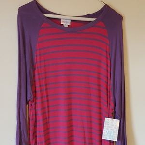 2X LuLaRoe Randy New with tags, pink and purple